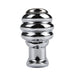 Fixxx - Geribbelde Holle Buttplug - Aluminium - Zilver-Laced-up.nl