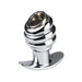 Fixxx - Geribbelde Holle Buttplug - Aluminium - Zilver-Laced-up.nl