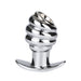 Fixxx - Geribbelde Holle Buttplug - Aluminium - Zilver-Laced-up.nl