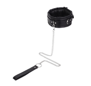 Fixxx - Collier rembourré avec laisse - Noir - Laced-up.nl