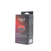 Fixxx - Padded Collar with Leash - Black/Red-Laced-up.nl