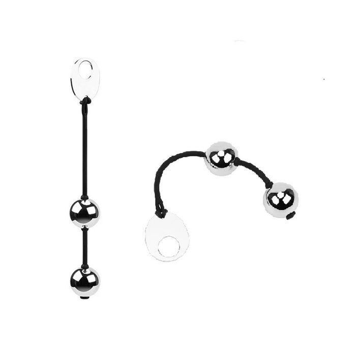 Fixxx - Heavy Metal Vagina Balletjes met Siliconen Koordje - Diameter 25 mm-Laced-up.nl