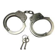 Fixxx - Heavy Metalen Handboeien met Ketting - RVS - Zilver-Laced-up.nl