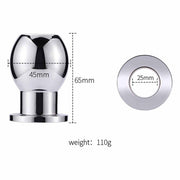Fixxx - Holle Anaal Plug - Aluminium - Zilver - Twee Maten-Laced-up.nl