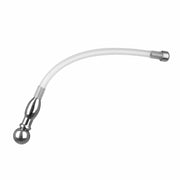 Fixxx - Holle Flexibele Penis Plug met Dopje - Lengte 175 mm - Zilver-Laced-up.nl
