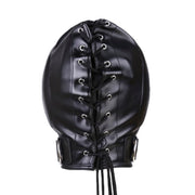 Fixxx - Hood met Ritsjes bij Ogen en Mond - Met Collar - Zwart-Laced-up.nl