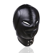 Fixxx - Hood met Ritsjes bij Ogen en Mond - Met Collar - Zwart-Laced-up.nl