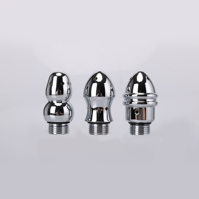 Fixxx - Intiem Douche - Vaginaal en Anaal te Gebruiken - Drie Koppen - Zilver-Laced-up.nl