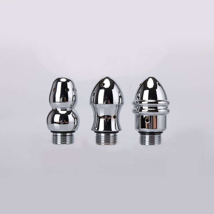 Fixxx - Intiem Douche - Vaginaal en Anaal te Gebruiken - Drie Koppen - Zilver-Laced-up.nl