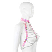 Fixxx - Kettingen Top - Lakleer - One Size - Reflection - Lichtroze-Laced-up.nl