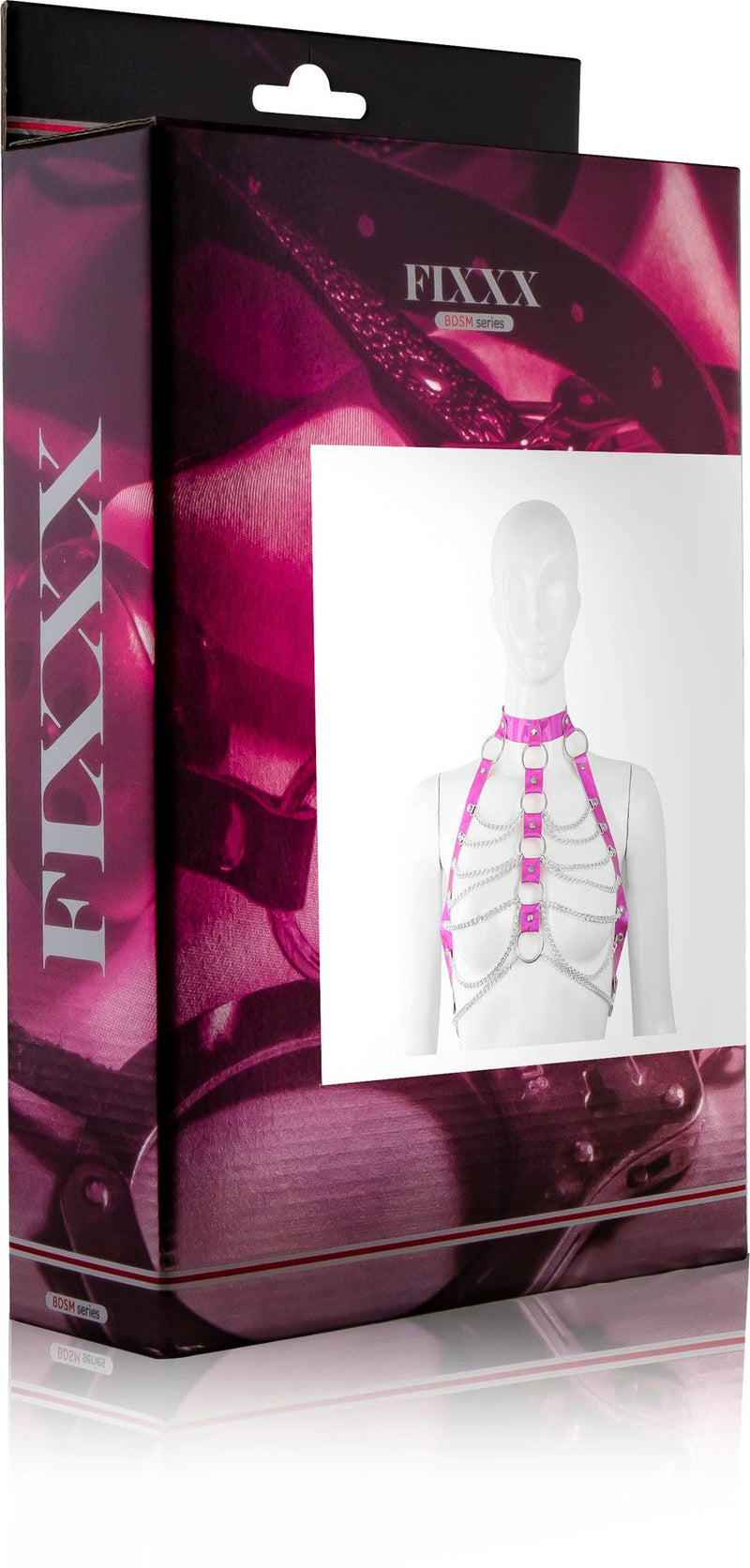 Fixxx - Kettingen Top - Lakleer - One Size - Reflection - Roze-Laced-up.nl