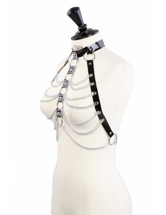 Fixxx - Kettingen Top - Lakleer - One Size - Zwart-Laced-up.nl