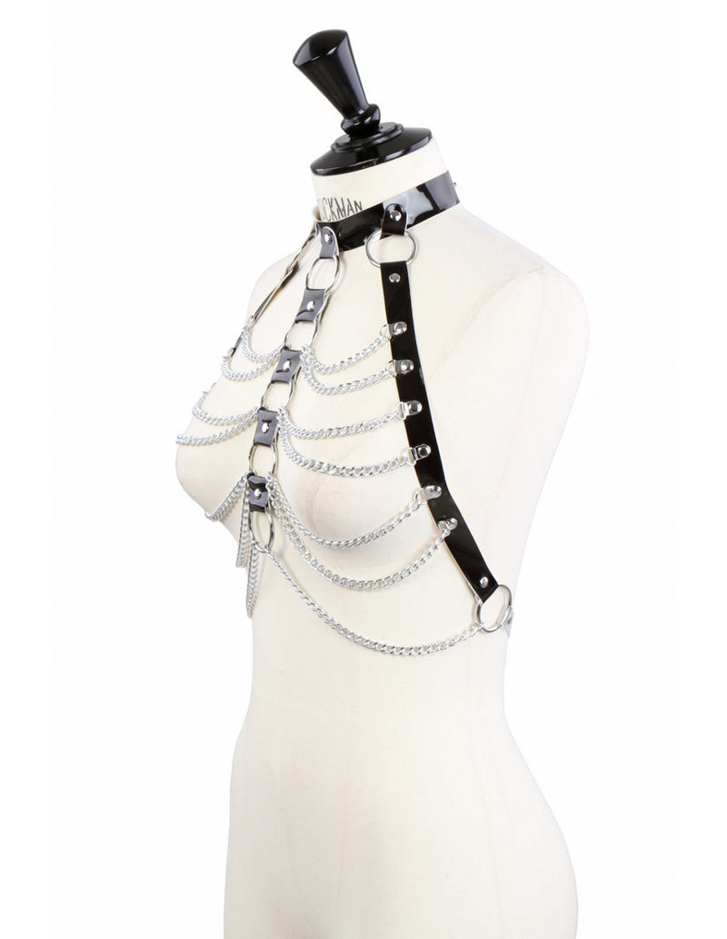 Fixxx - Kettingen Top - Lakleer - One Size - Zwart-Laced-up.nl