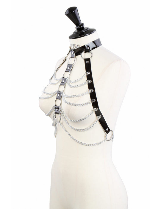 Fixxx - Kettingen Top - Lakleer - One Size - Zwart-Laced-up.nl