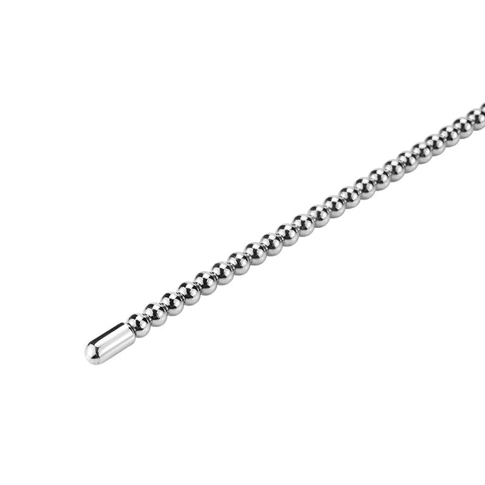 Fixxx - Lange Penis Plug met Bolletjes - 200 mm - Zilver-Laced-up.nl