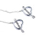 Fixxx - Metalen Hartvormige Tepelklemmen met Ketting - 2 stuks-Laced-up.nl