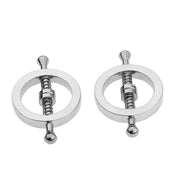 Fixxx - Metalen Ronde Tepelklemmen met Schroef - 2 stuks-Laced-up.nl