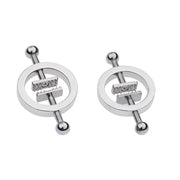 Fixxx - Metalen Ronde Tepelklemmen met Schroef - 2 stuks-Laced-up.nl
