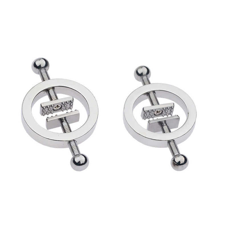 Fixxx - Metalen Ronde Tepelklemmen met Schroef - 2 stuks-Laced-up.nl