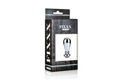 Fixxx - Oprek Buttplug - Aluminium - Met Rood Siersteentje - Medium-Laced-up.nl
