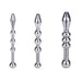 Fixxx - Penis Plug Set met Balletjes - 3 stuks - RVS - Zilver-Laced-up.nl