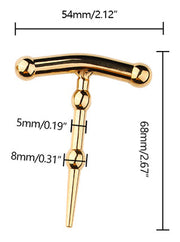 Fixxx - Penisplug met Twee Bolletjes - Diameter 5-8 mm - Goud-Laced-up.nl