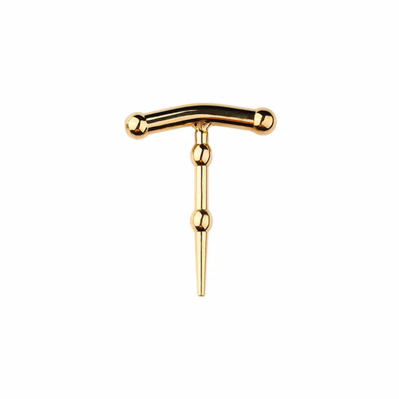 Fixxx - Penisplug met Twee Bolletjes - Diameter 5-8 mm - Goud-Laced-up.nl