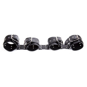Fixxx - Pols en Enkelboeien aan Strap - PU-Leer - Zwart-Laced-up.nl