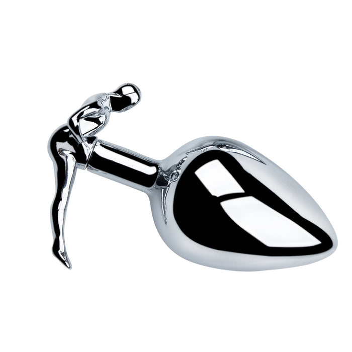 Fixxx - RVS Buttplug met Handvat in de vorm van een Man - Twee Maten-Laced-up.nl