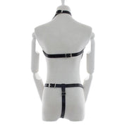 Fixxx - Riemenbody Dames - PU-Leer - One Size - Zwart-Laced-up.nl