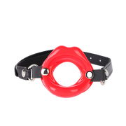 Fixxx - Red Lips Ring Gag - Red/Black-Laced-up.nl