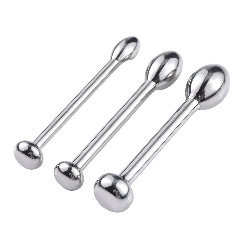 Fixxx - Rosebud Penis Plug Set - 3 stuks - Zilver-Laced-up.nl
