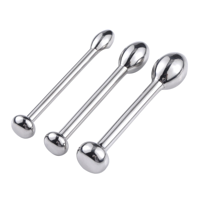 Fixxx - Rosebud Penis Plug Set - 3 stuks - Zilver-Laced-up.nl