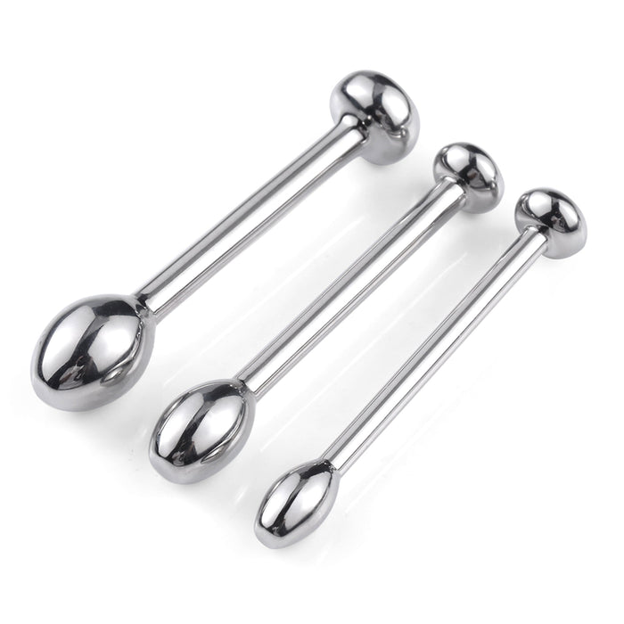 Fixxx - Rosebud Penis Plug Set - 3 stuks - Zilver-Laced-up.nl