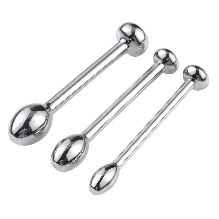 Fixxx - Rosebud Penis Plug Set - 3 stuks - Zilver-Laced-up.nl