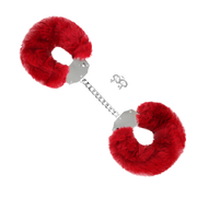 Fixxx - Super Fluffy Handboeien met Bont - Rood-Erotiekvoordeel.nl