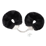Fixxx - Super Fluffy Handboeien met Bont - Zwart-Erotiekvoordeel.nl
