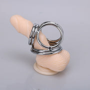 Fixxx Triple Cock Ring – Powerful Stainless Steel Support for Maximum Stimulation - Laced-up.nl