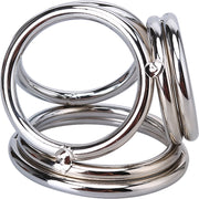 Fixxx Triple Cock Ring – Sturdy Stainless Steel Support for Maximum Stimulation-Laced-up.nl