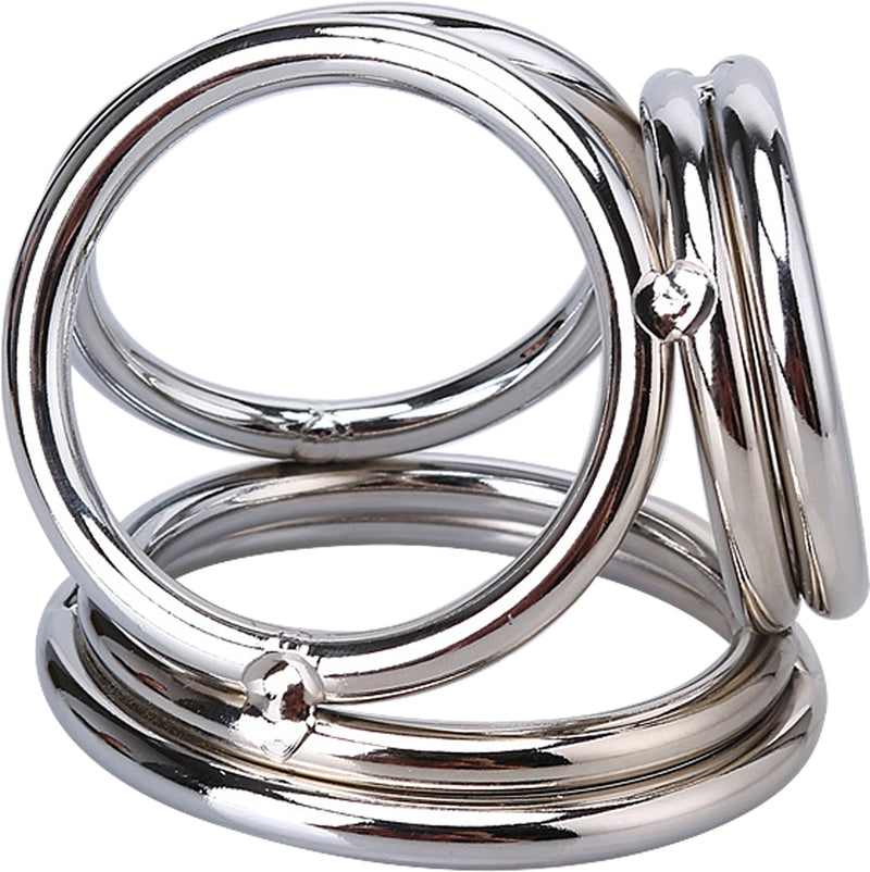 Fixxx Triple Cock Ring – Sturdy Stainless Steel Support for Maximum Stimulation-Laced-up.nl