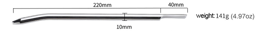 Fixxx - Urethrale Dilator - Lengte 22 cm - Zilver-Erotiekvoordeel.nl