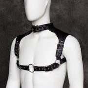 Fixxx - Verstelbaar Schouderriemen Harnas - PU-Leer - One Size - Zwart-Laced-up.nl