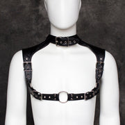 Fixxx - Verstelbaar Schouderriemen Harnas - PU-Leer - One Size - Zwart-Laced-up.nl