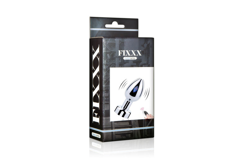 Fixxx - Vibrerende RVS Anaal Plug - Zilver - Diameter 36 mm-Laced-up.nl