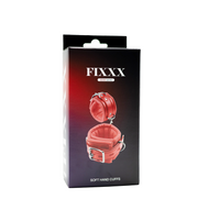 Fixxx - Menottes rembourrées - Cuir PU - Rouge - Laced-up.nl