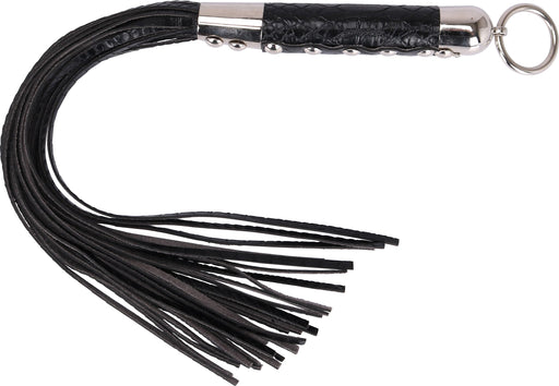 Fixxx - Zweep - Flogger - PU Leer - Slangenleer Print - Zwart-Laced-up.nl