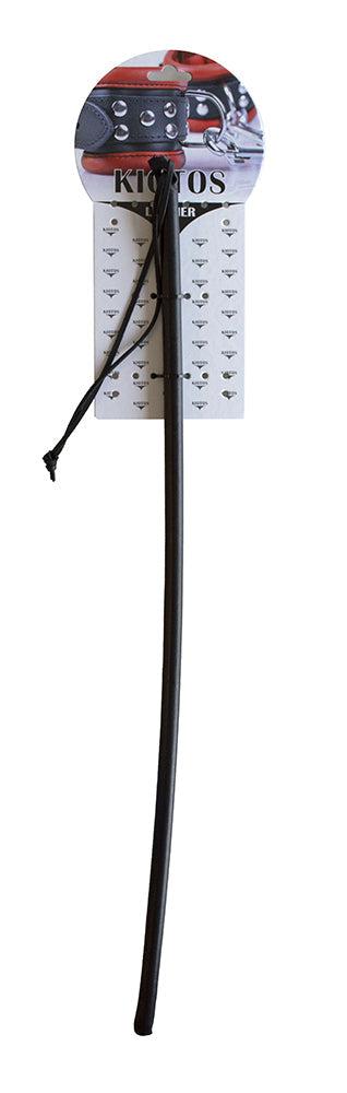 Flexibele Cane Van PVC En bekleed Met Leer - Zwart-Laced-up.nl