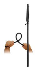 Flexibele Cane Van PVC En bekleed Met Leer - Zwart-Laced-up.nl