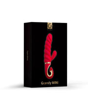 G-Vibe - G-Candy - Mini Geribbelde Rabbit Vibrator - Rood-Laced-up.nl