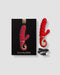 G-Vibe - G-Candy - Mini Geribbelde Rabbit Vibrator - Rood-Laced-up.nl